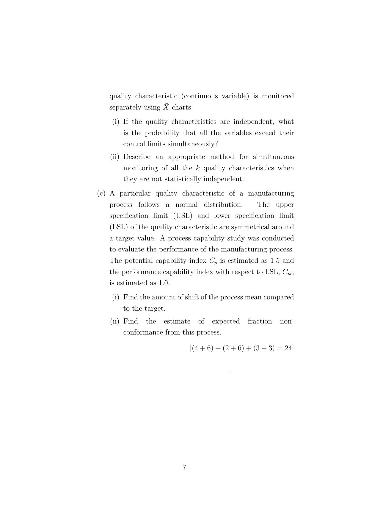 ISI Admission Test JRF in Quality, Reliability and Operations Research (QRB) 2023 Sample Paper - Page 7