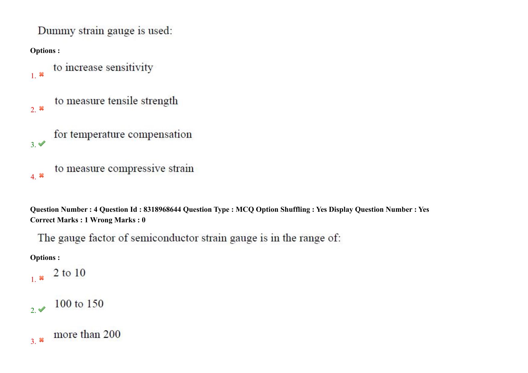 AP PGCET 2025 Instrumentation Paper with Answer Key - Page 4