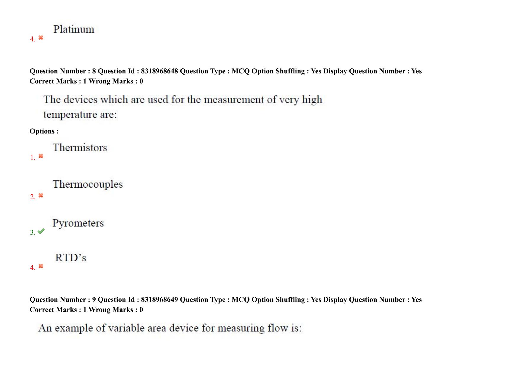 AP PGCET 2025 Instrumentation Paper with Answer Key - Page 7