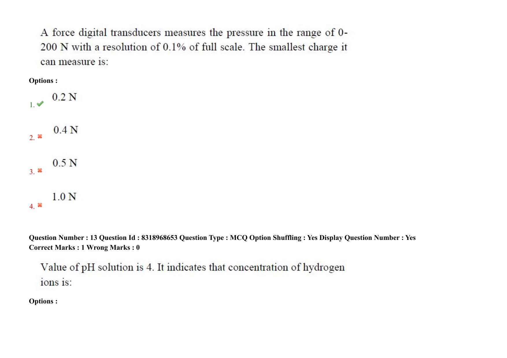 AP PGCET 2025 Instrumentation Paper with Answer Key - Page 10