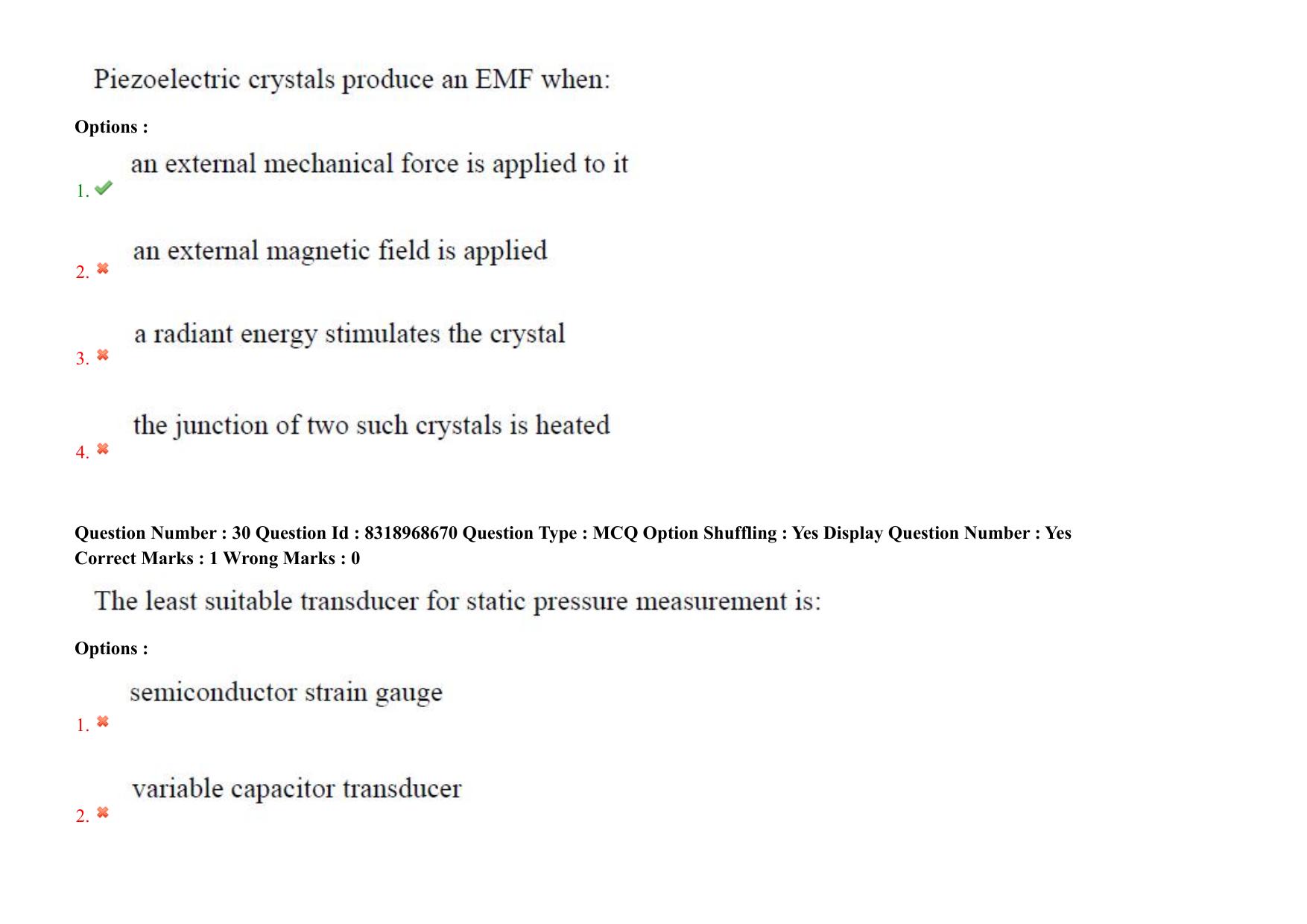 AP PGCET 2025 Instrumentation Paper with Answer Key - Page 24