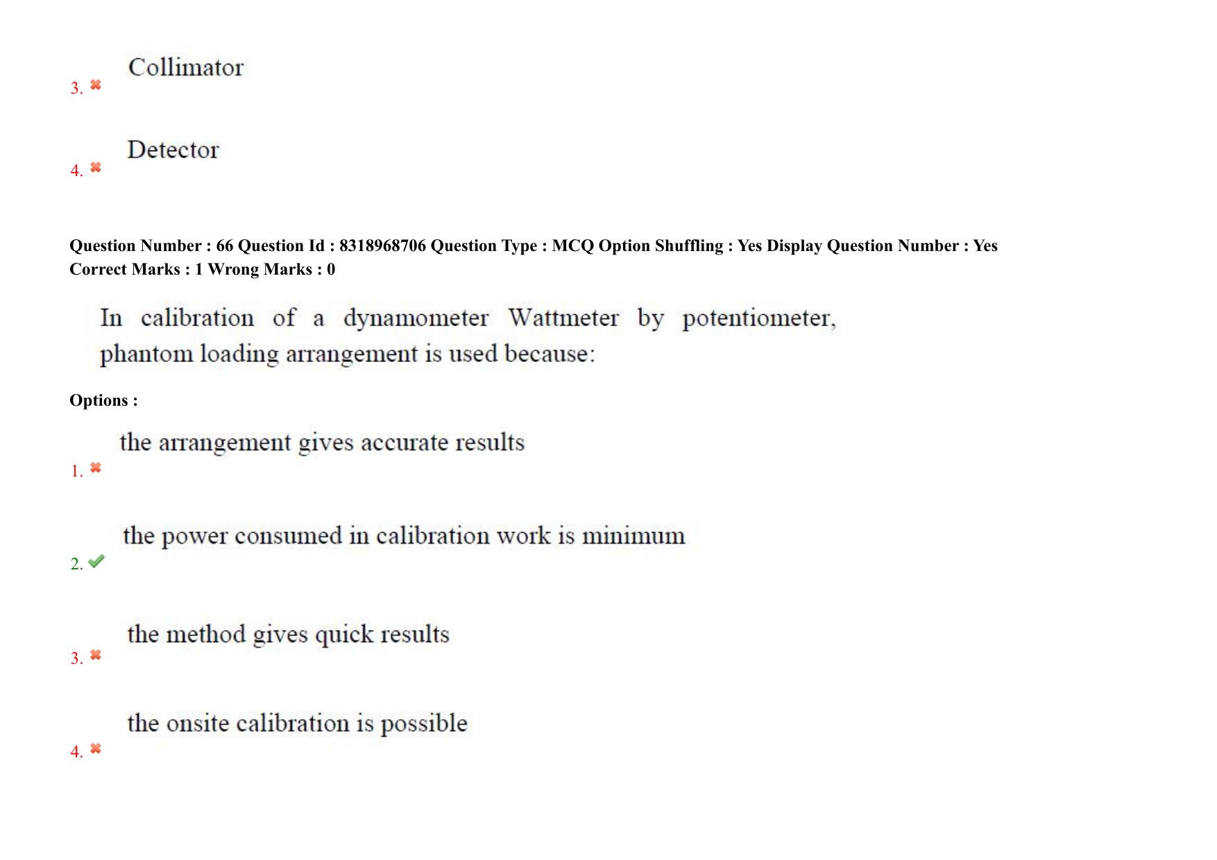 AP PGCET 2025 Instrumentation Paper with Answer Key - Page 50