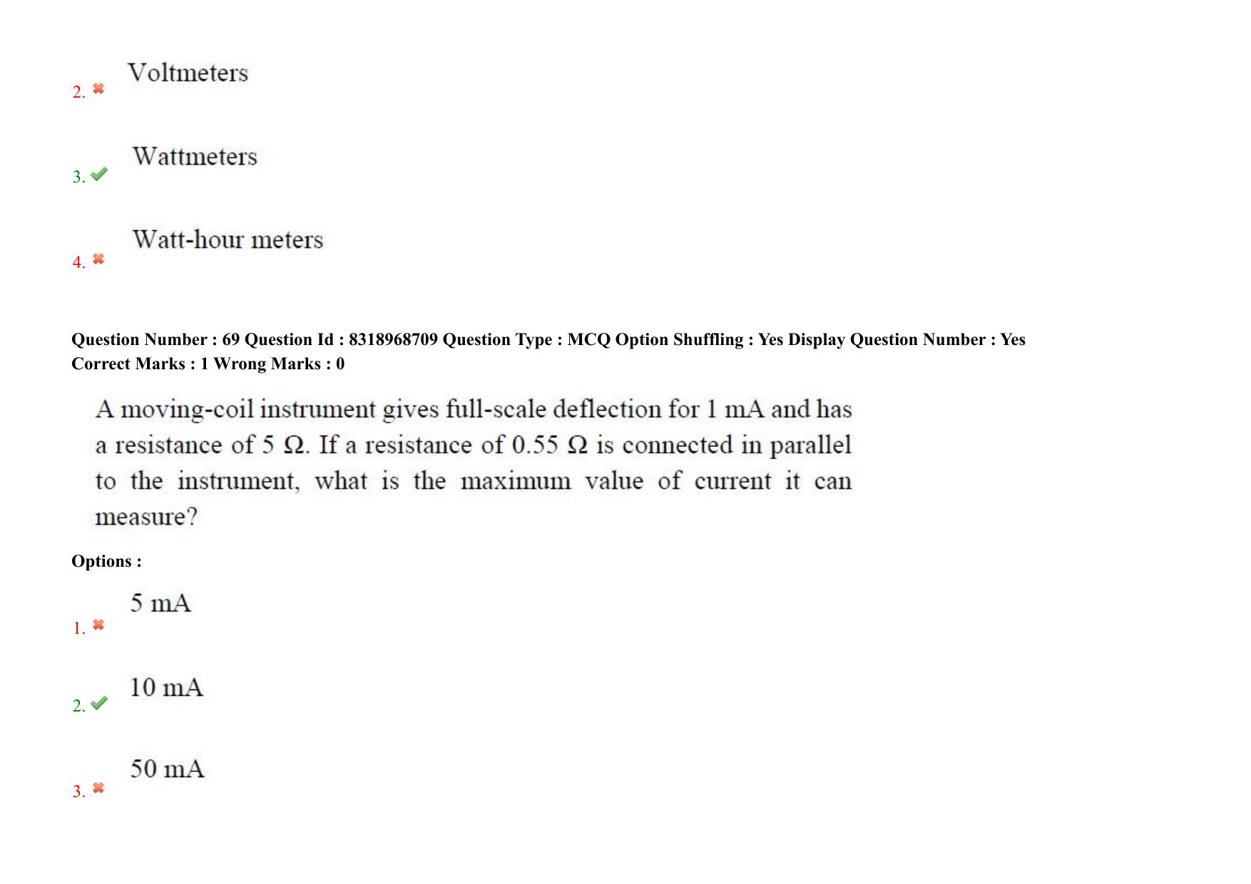 AP PGCET 2025 Instrumentation Paper with Answer Key - Page 52