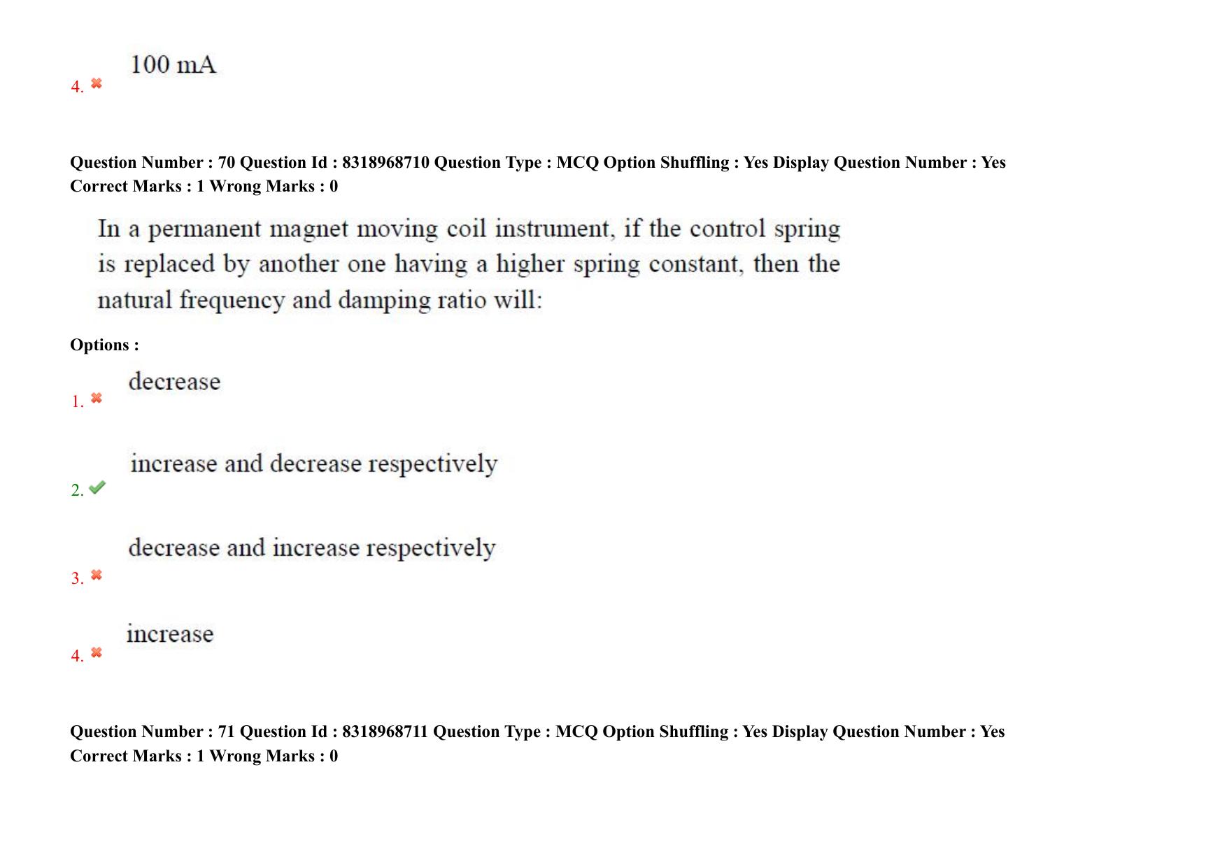 AP PGCET 2025 Instrumentation Paper with Answer Key - Page 53