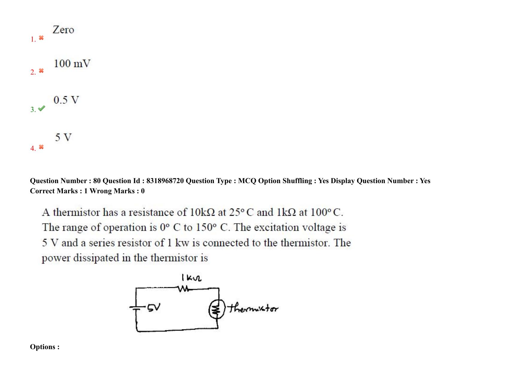 AP PGCET 2025 Instrumentation Paper with Answer Key - Page 61