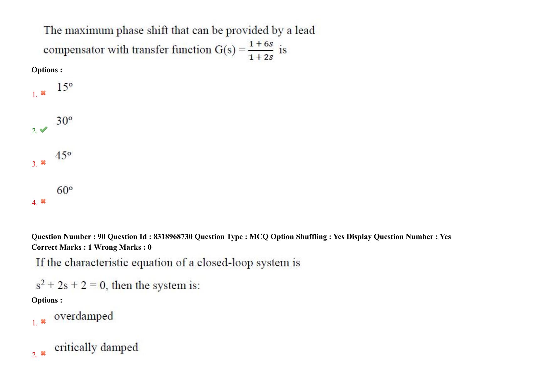 AP PGCET 2025 Instrumentation Paper with Answer Key - Page 68