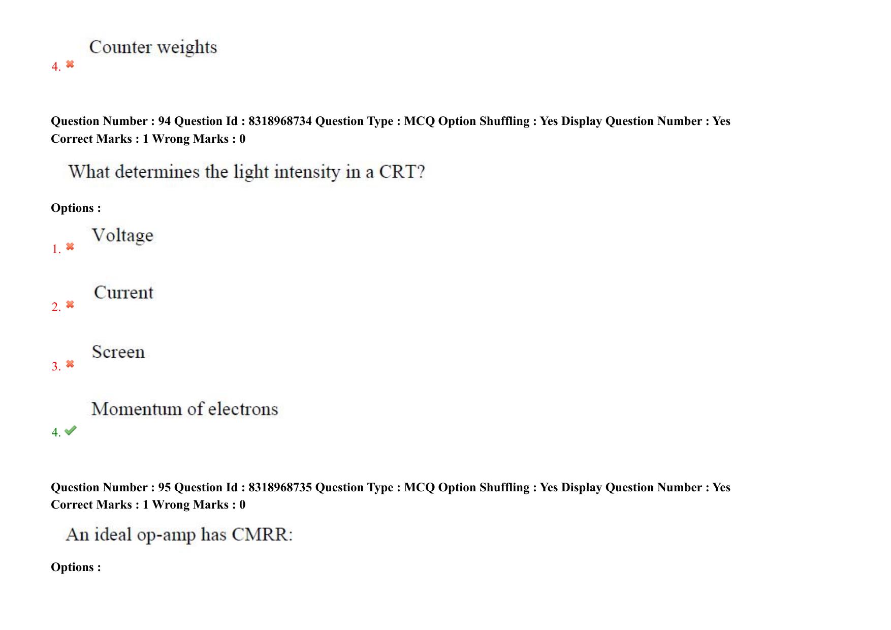 AP PGCET 2025 Instrumentation Paper with Answer Key - Page 71