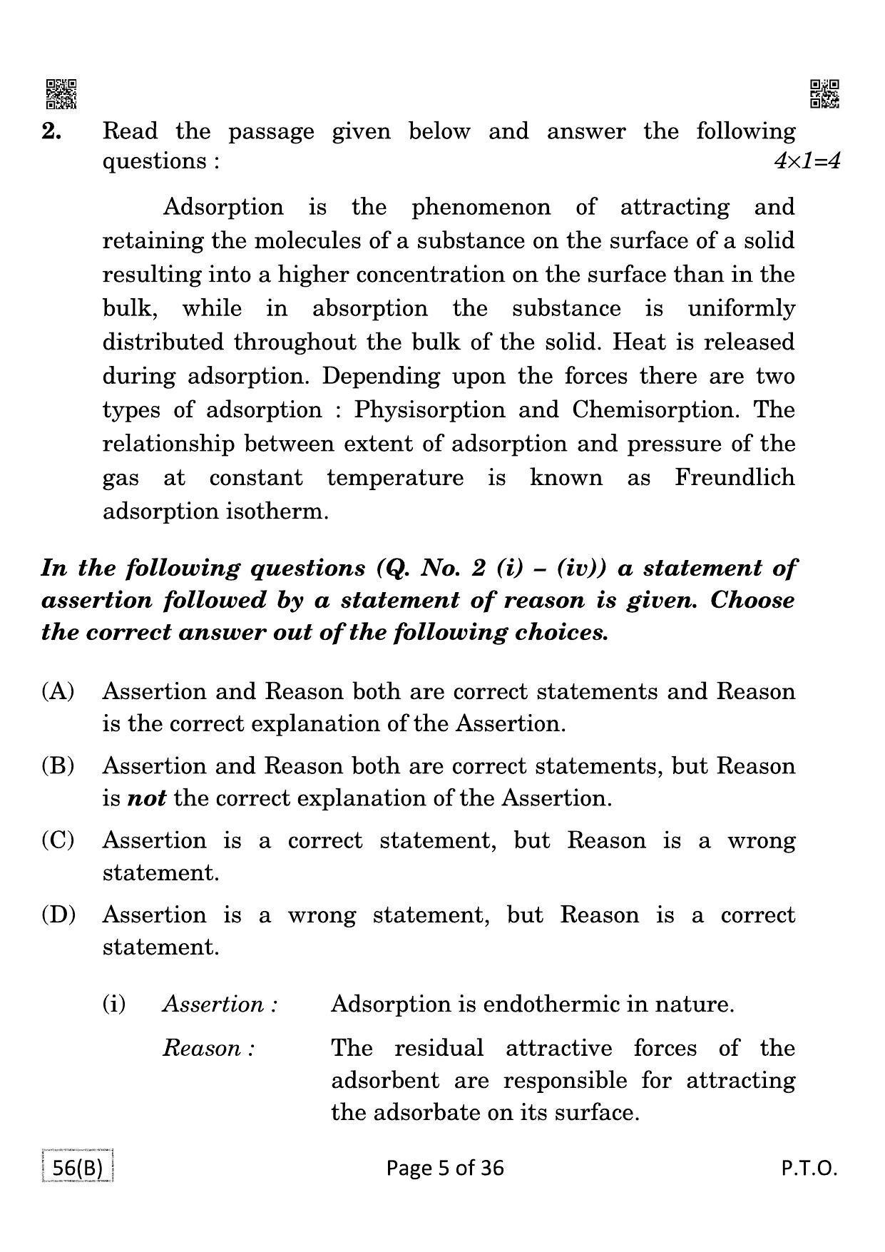 CBSE Class 12 QP_043_CHEMISTRY_FOR_BLIND_CANDIDATES 2021 Compartment Question Paper - Page 5