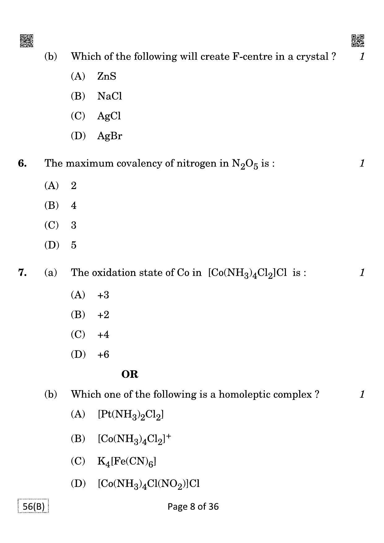 CBSE Class 12 QP_043_CHEMISTRY_FOR_BLIND_CANDIDATES 2021 Compartment Question Paper - Page 8