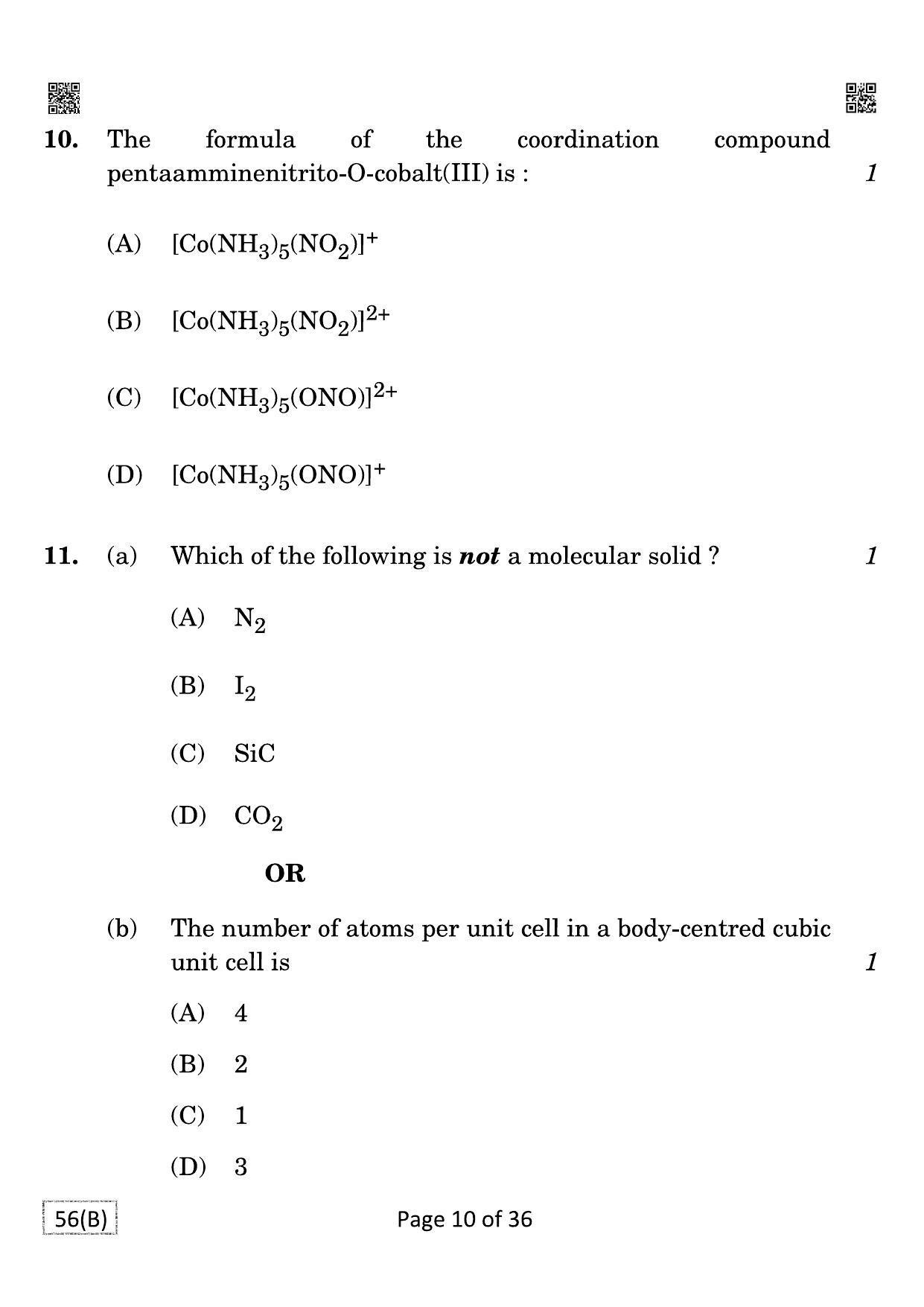 CBSE Class 12 QP_043_CHEMISTRY_FOR_BLIND_CANDIDATES 2021 Compartment Question Paper - Page 10