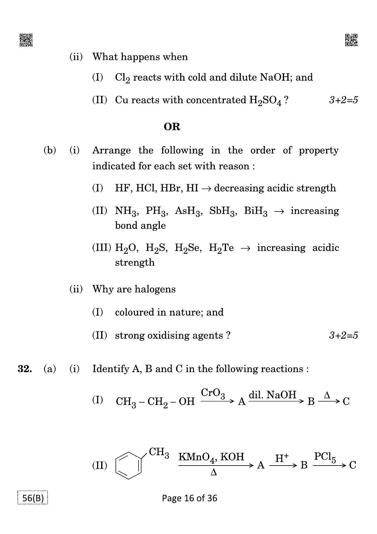 CBSE Class 12 QP_043_CHEMISTRY_FOR_BLIND_CANDIDATES 2021 Compartment Question Paper - Page 16