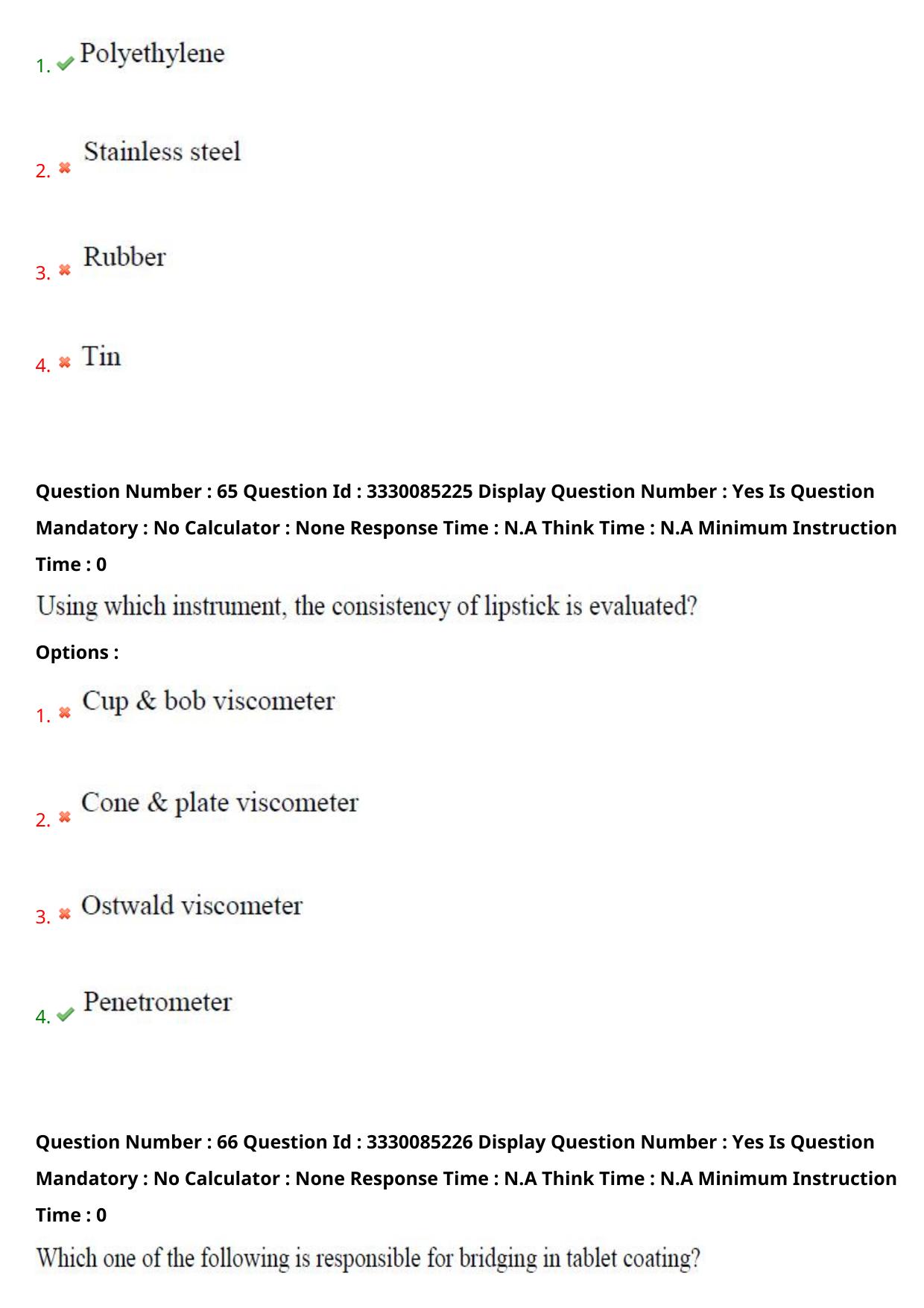 AP PGECET 2024 Pharmacy Question Paper with Preliminary Key - Page 37