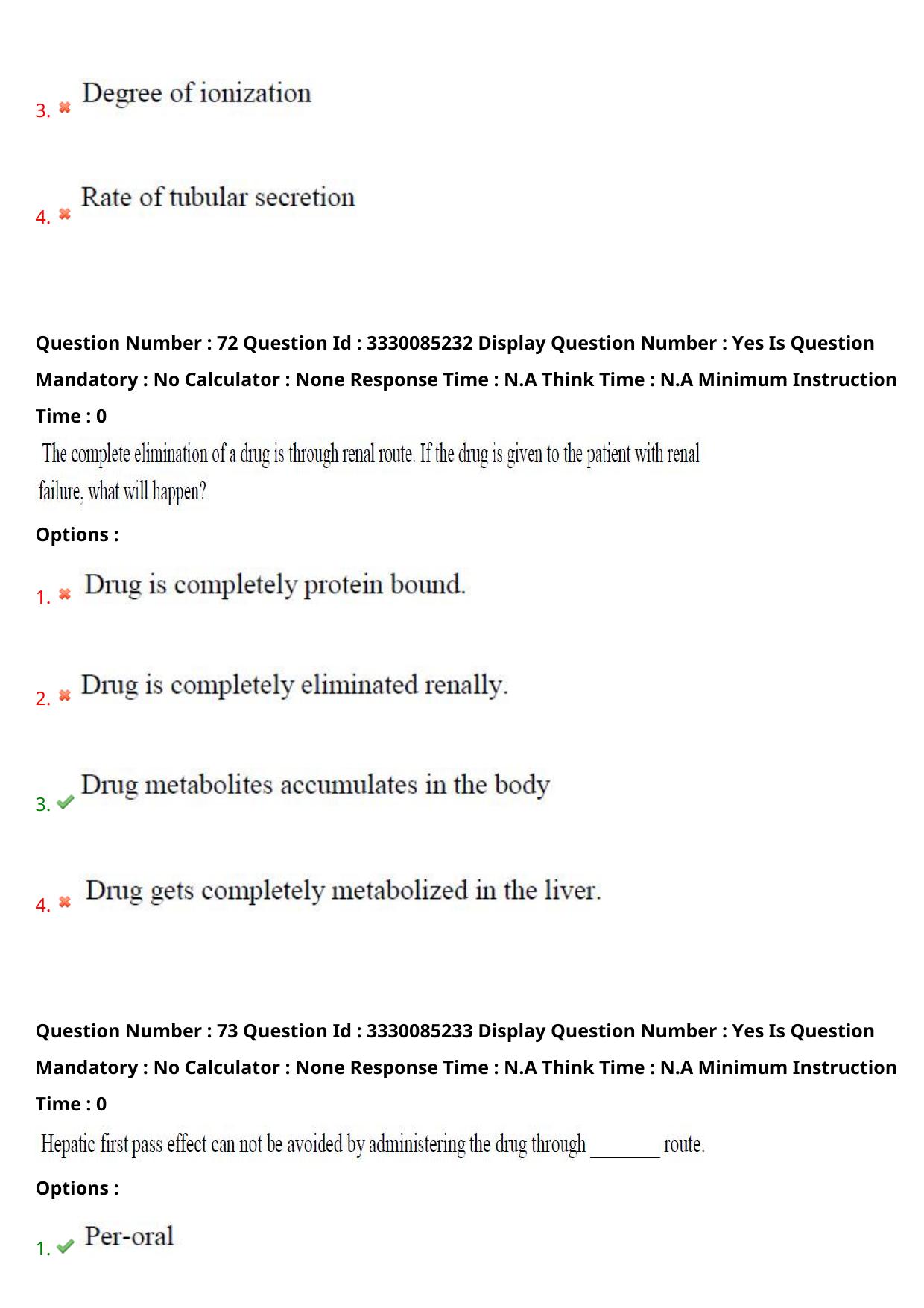 AP PGECET 2024 Pharmacy Question Paper with Preliminary Key - Page 41
