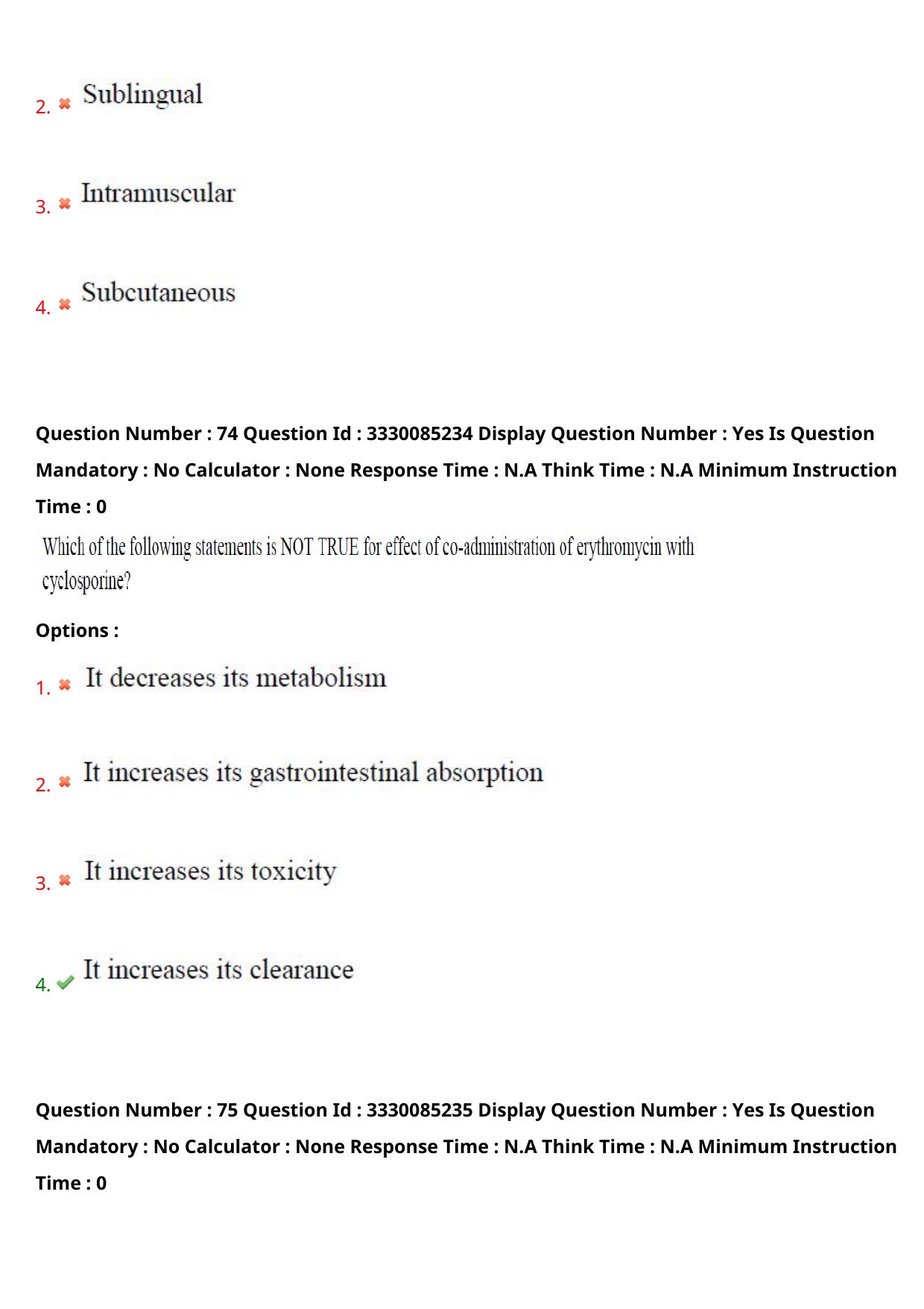 AP PGECET 2024 Pharmacy Question Paper with Preliminary Key - Page 42
