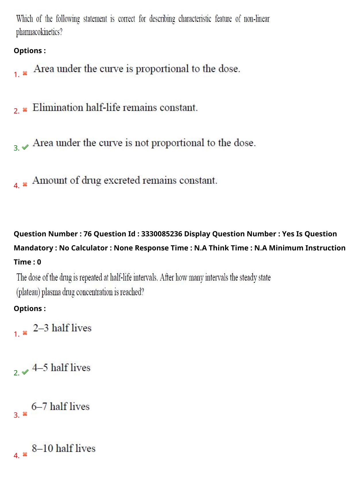 AP PGECET 2024 Pharmacy Question Paper with Preliminary Key - Page 43