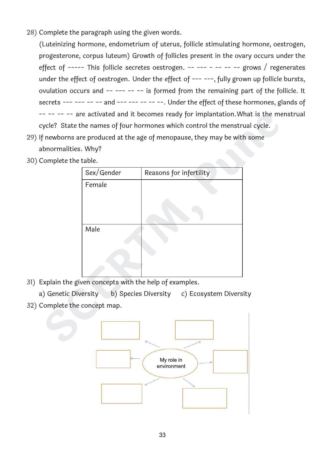 Maharashtra Board Class 10 Science Part II (English Medium) 2023 Question Bank - Page 33