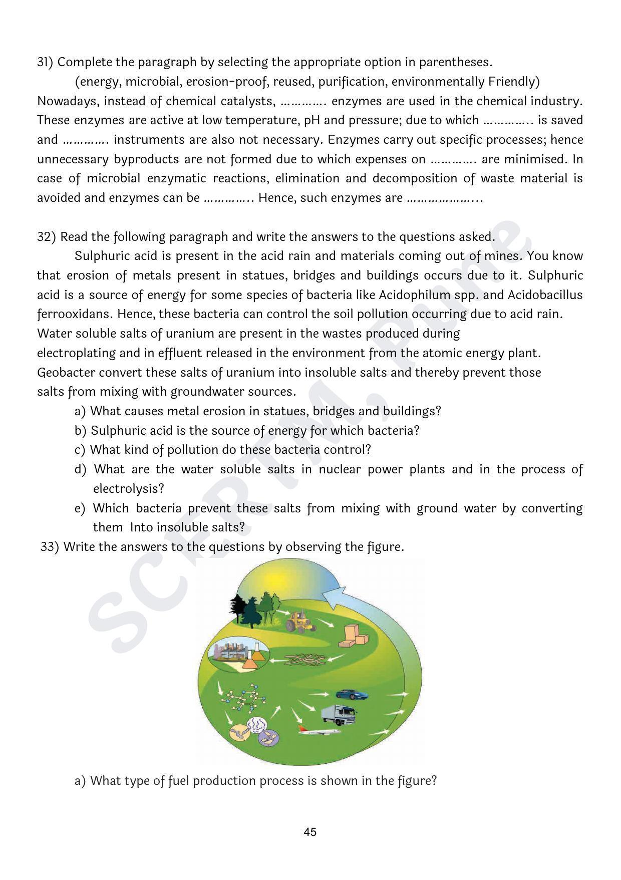 Maharashtra Board Class 10 Science Part II (English Medium) 2023 Question Bank - Page 45