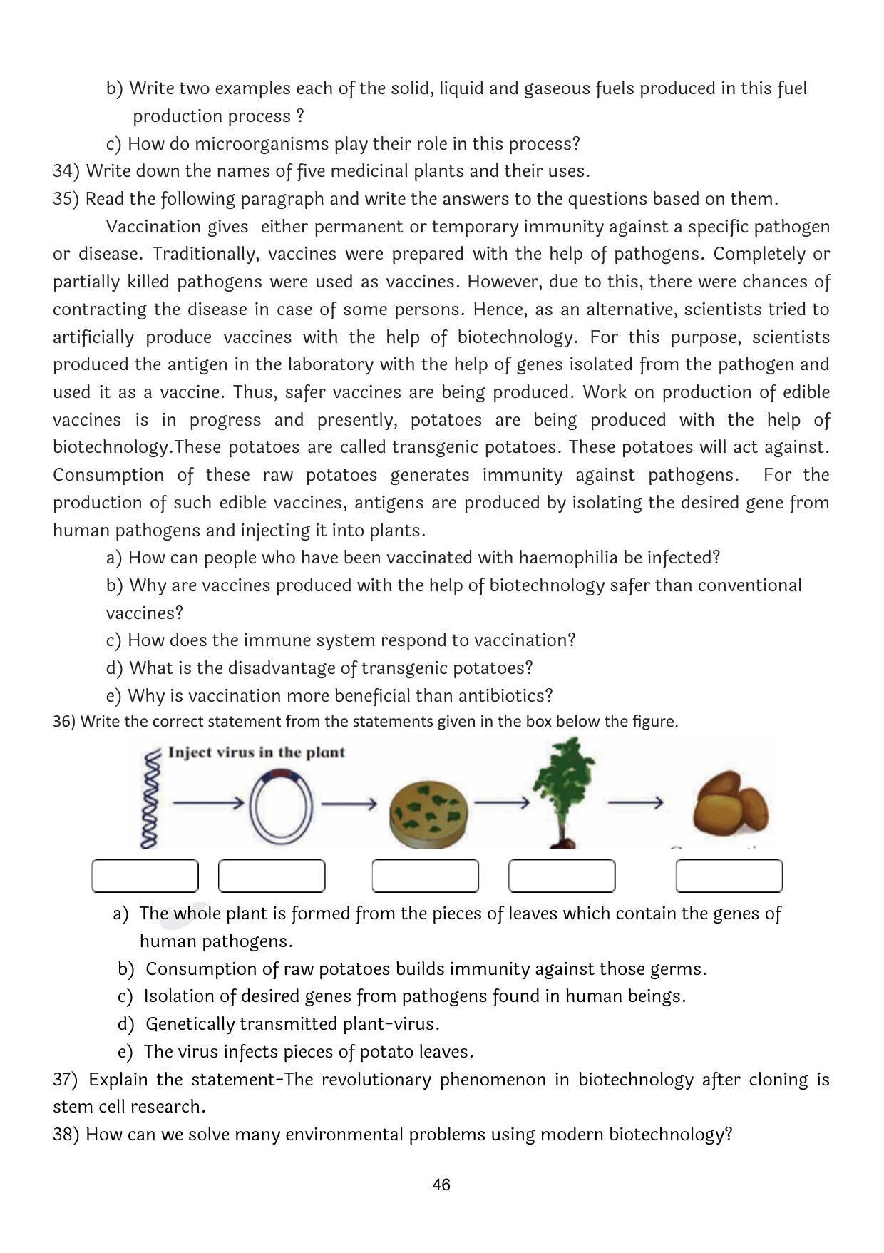 Maharashtra Board Class 10 Science Part II (English Medium) 2023 Question Bank - Page 46
