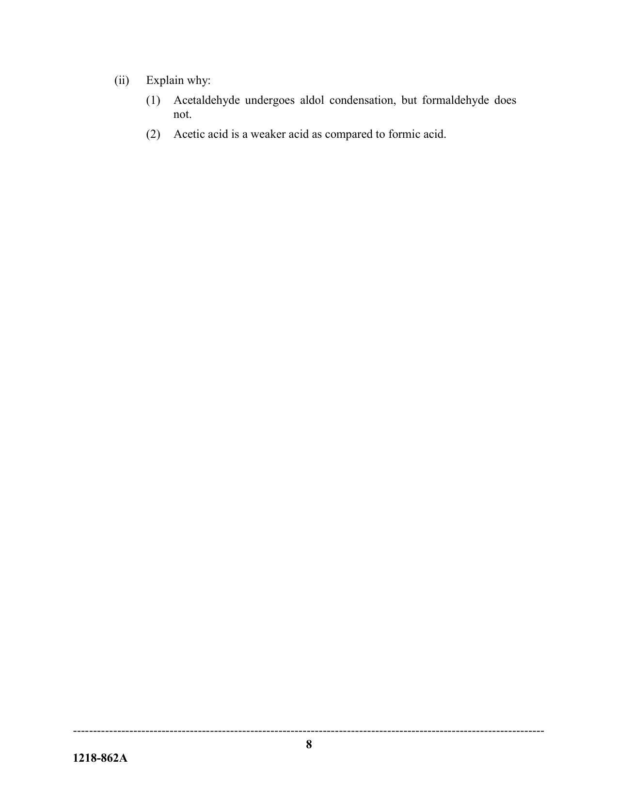 ISC Class 12 2018 Chemistry (Paper I - Theory) Question Paper with Solutions - Page 8