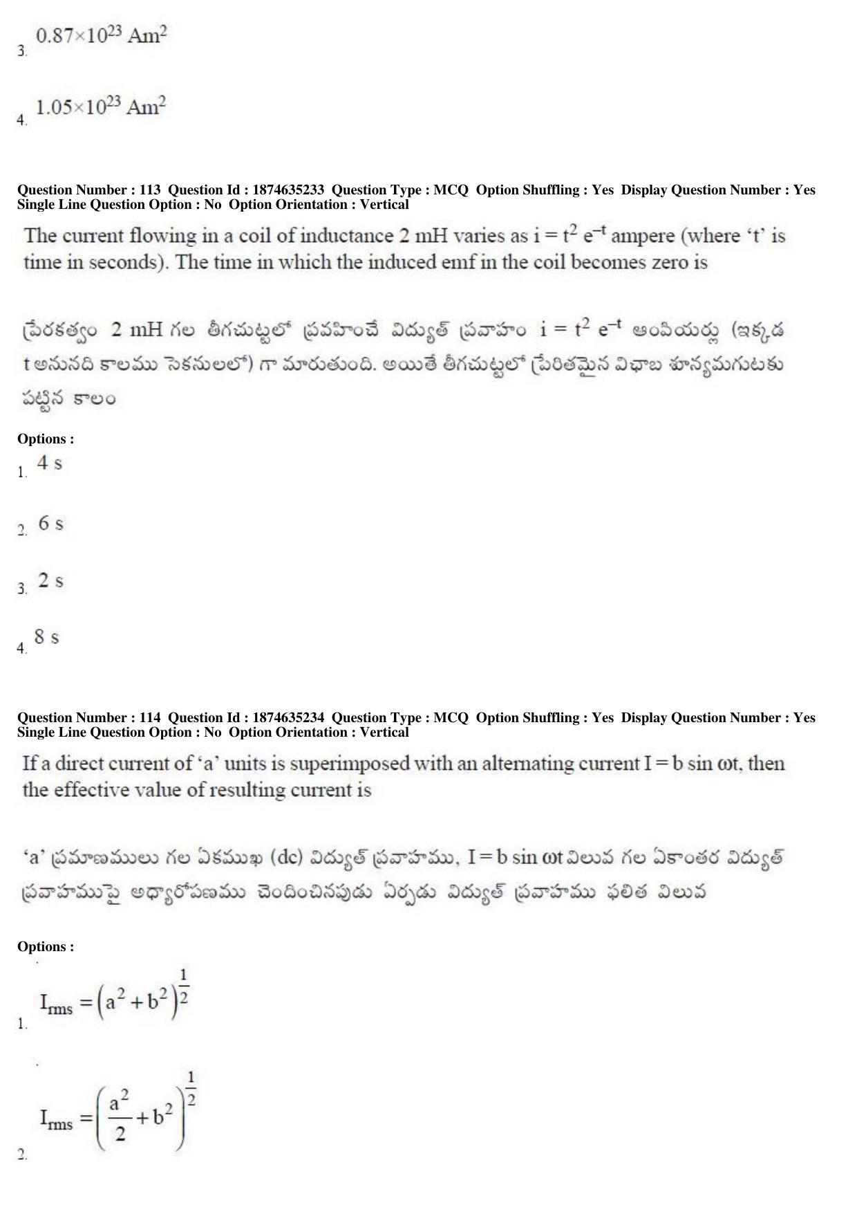 TS EAMCET 2019 Agriculture and Medical Question Paper with Key (24 April 2019 Afternoon) - Page 90