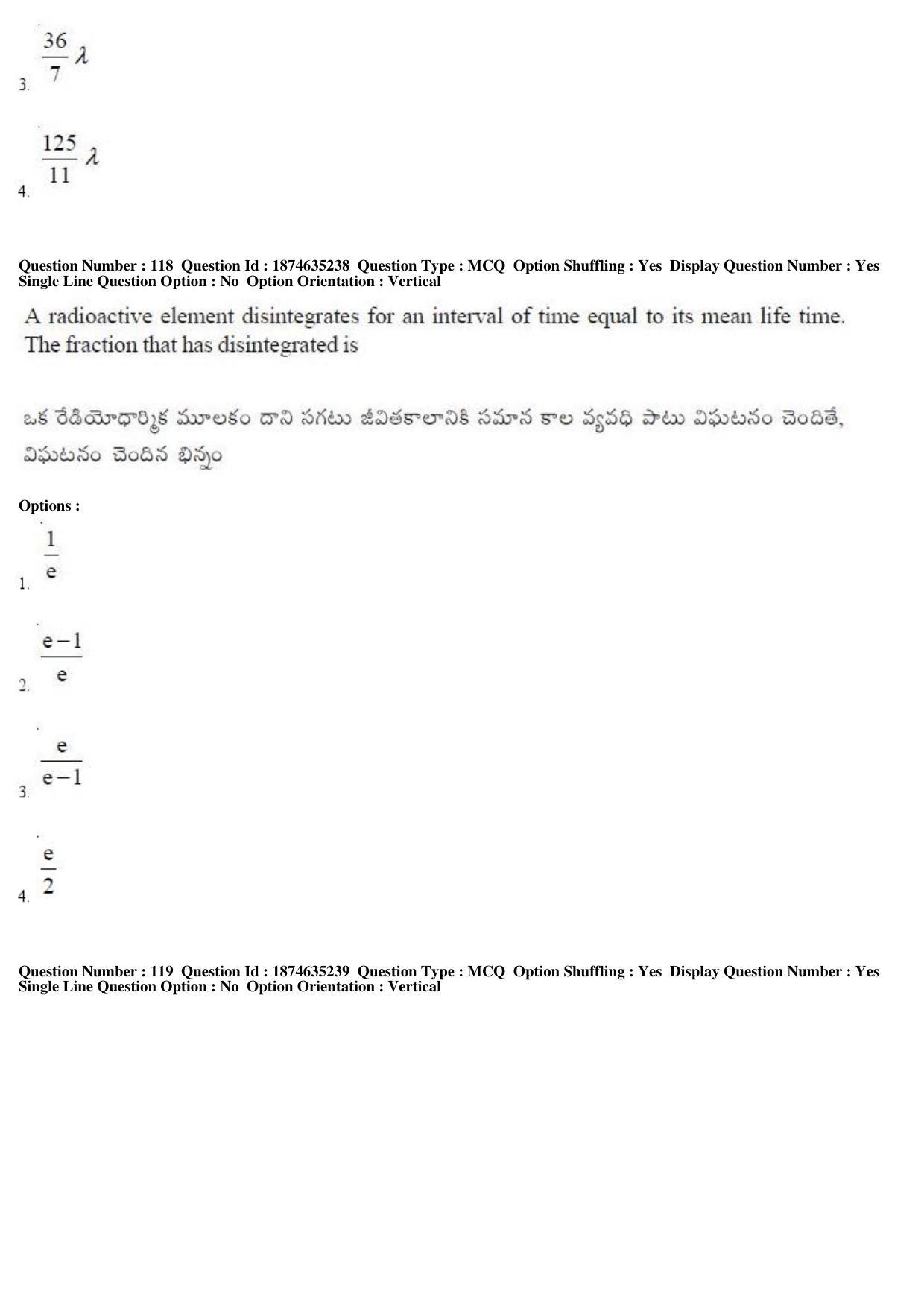 TS EAMCET 2019 Agriculture and Medical Question Paper with Key (24 April 2019 Afternoon) - Page 93