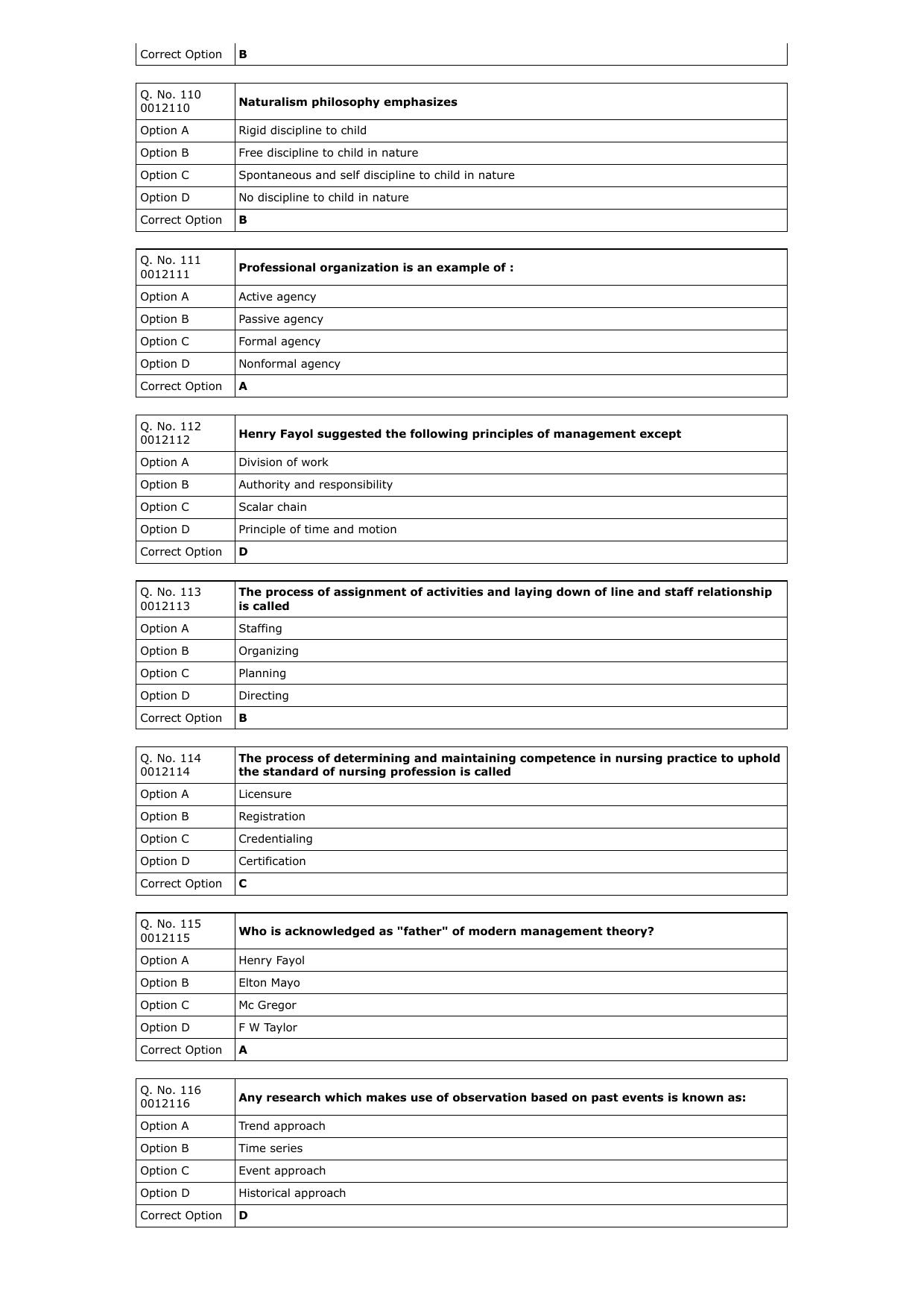 RUHS M.Sc Nursing 2023 Question Paper with Answer Key - Page 16