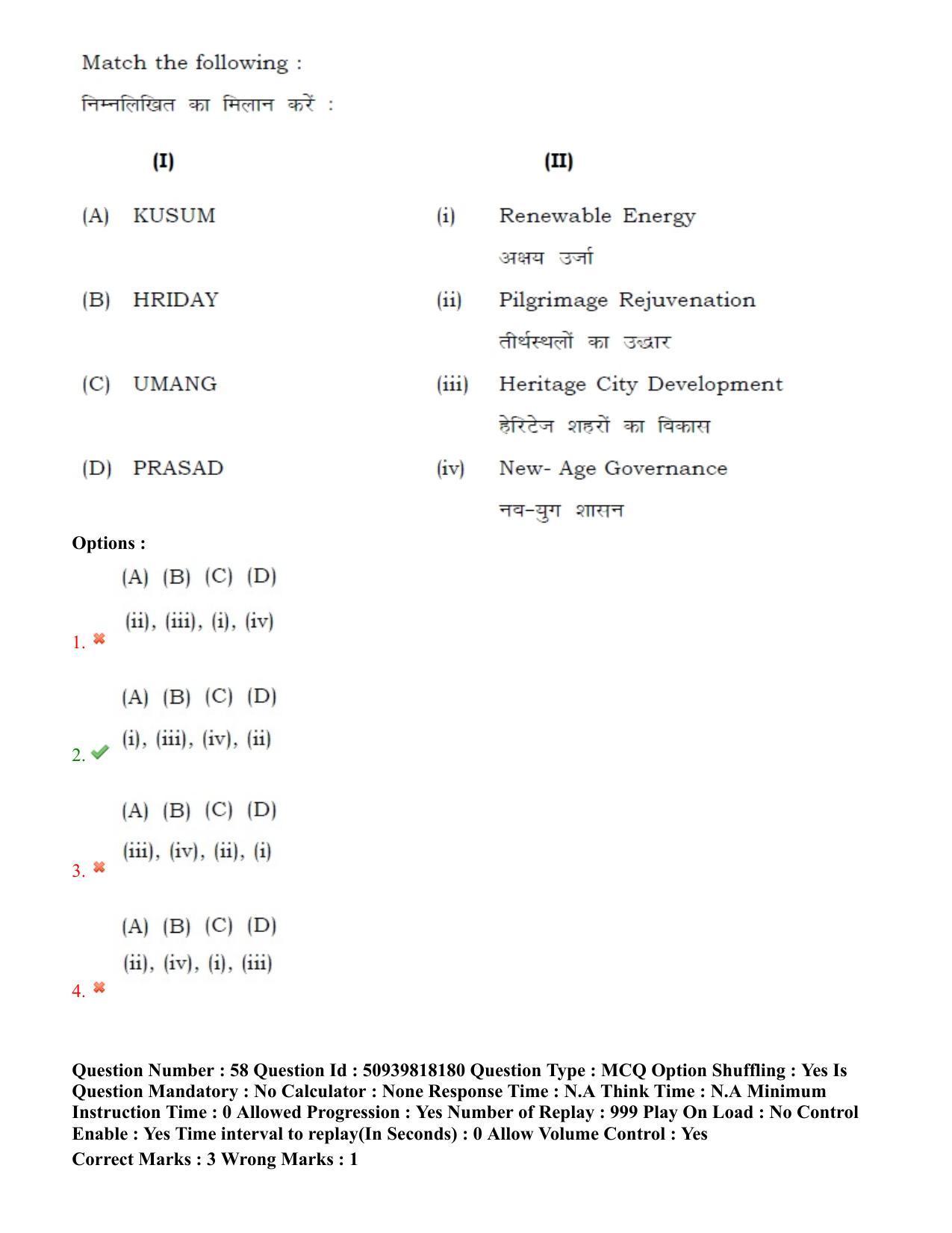 BHU RET Bhojpuri evam janpadiya adhyan 2020 Question Paper  - Page 40