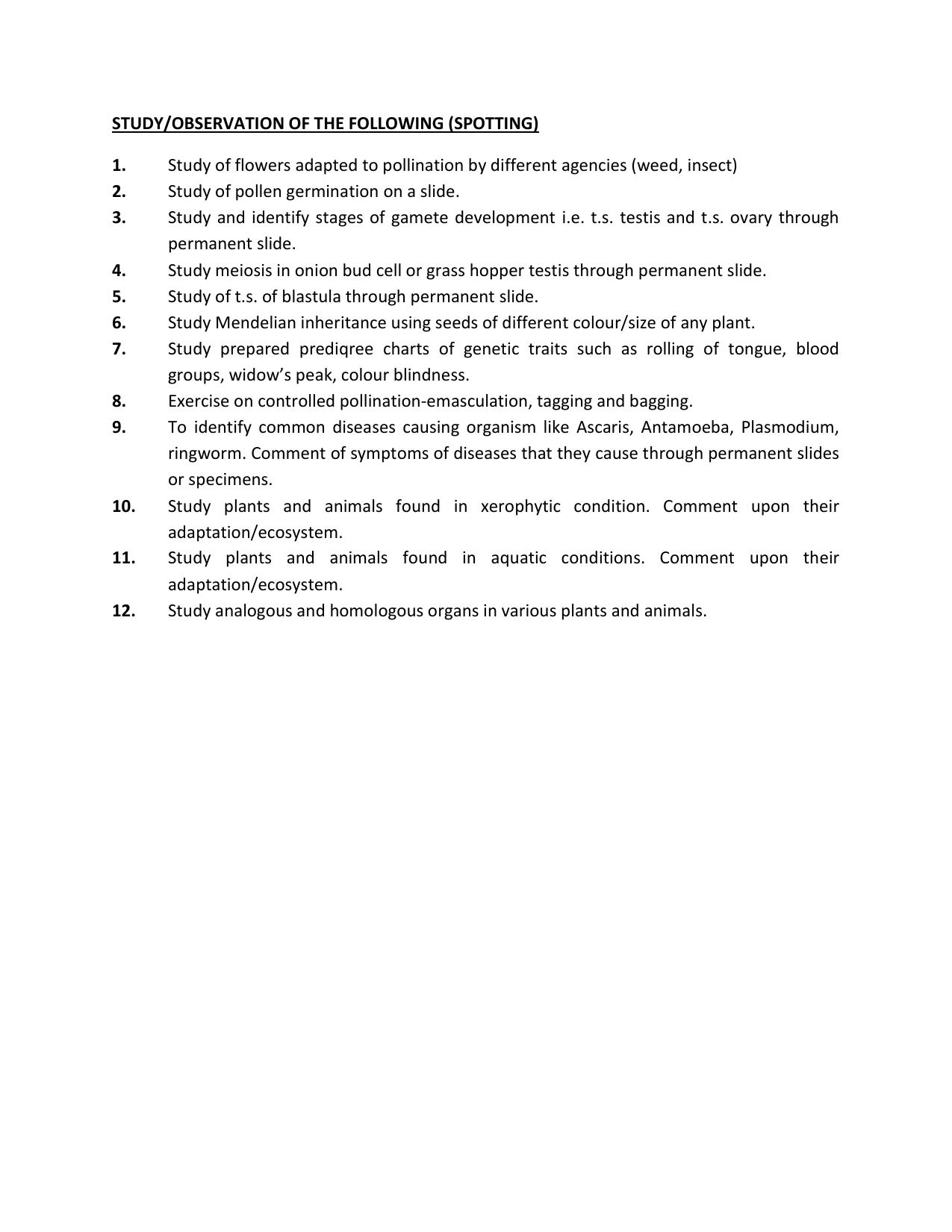 HP Board Class 12th Syllabus for Biology - Page 3