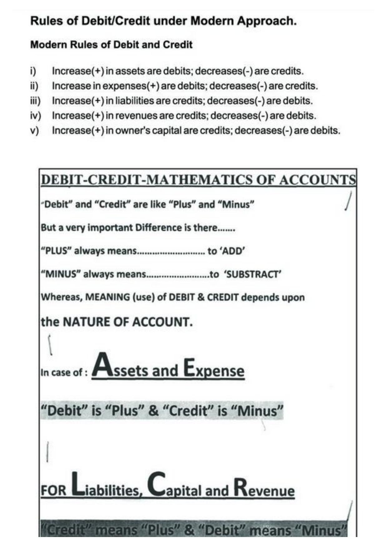 Class 11 Notes, Question & Practice Paper - Accountancy (Topic 3 : Recording of Transactions) - Page 13