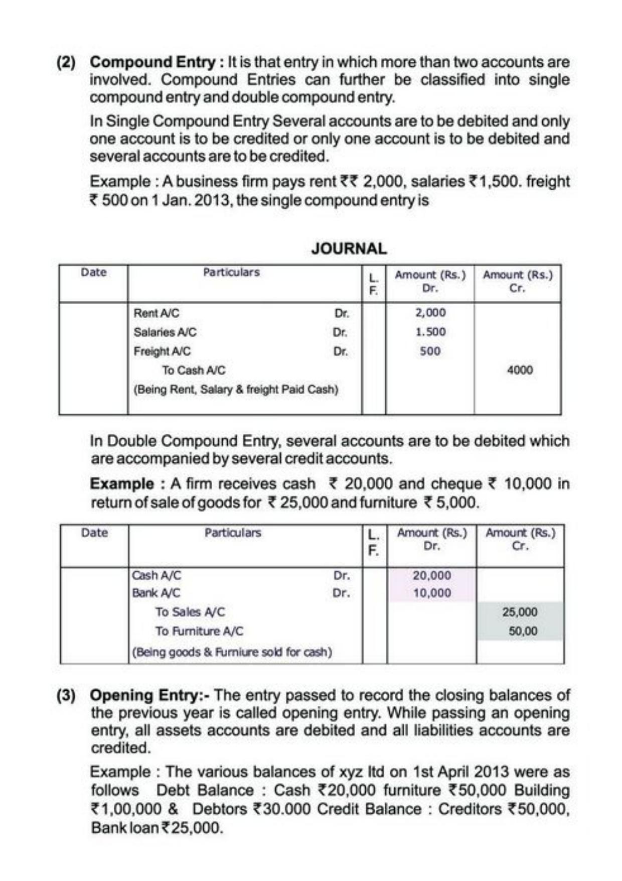 Class 11 Notes, Question & Practice Paper - Accountancy (Topic 3 : Recording of Transactions) - Page 19