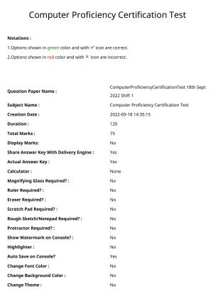 MP CPCT 18 Sept 2022 Question Paper Shift 1