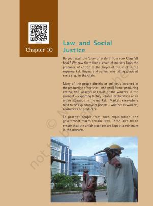 NCERT Book for Class 8 Civics Chapter 10 Law and Social Justice