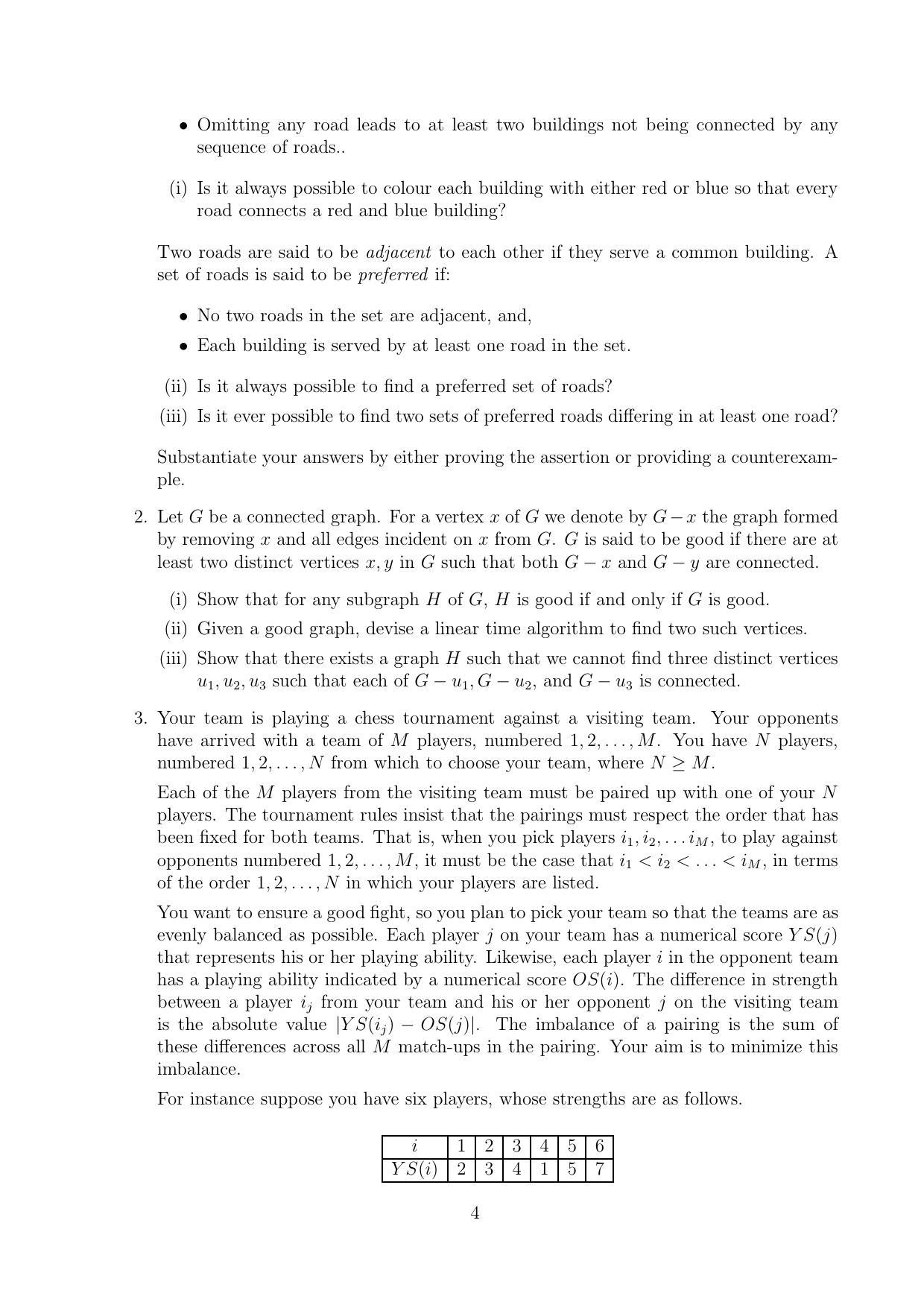 CMI Entrance Exam 2011 Question Paper MSc/PhD Computer Science - Page 4