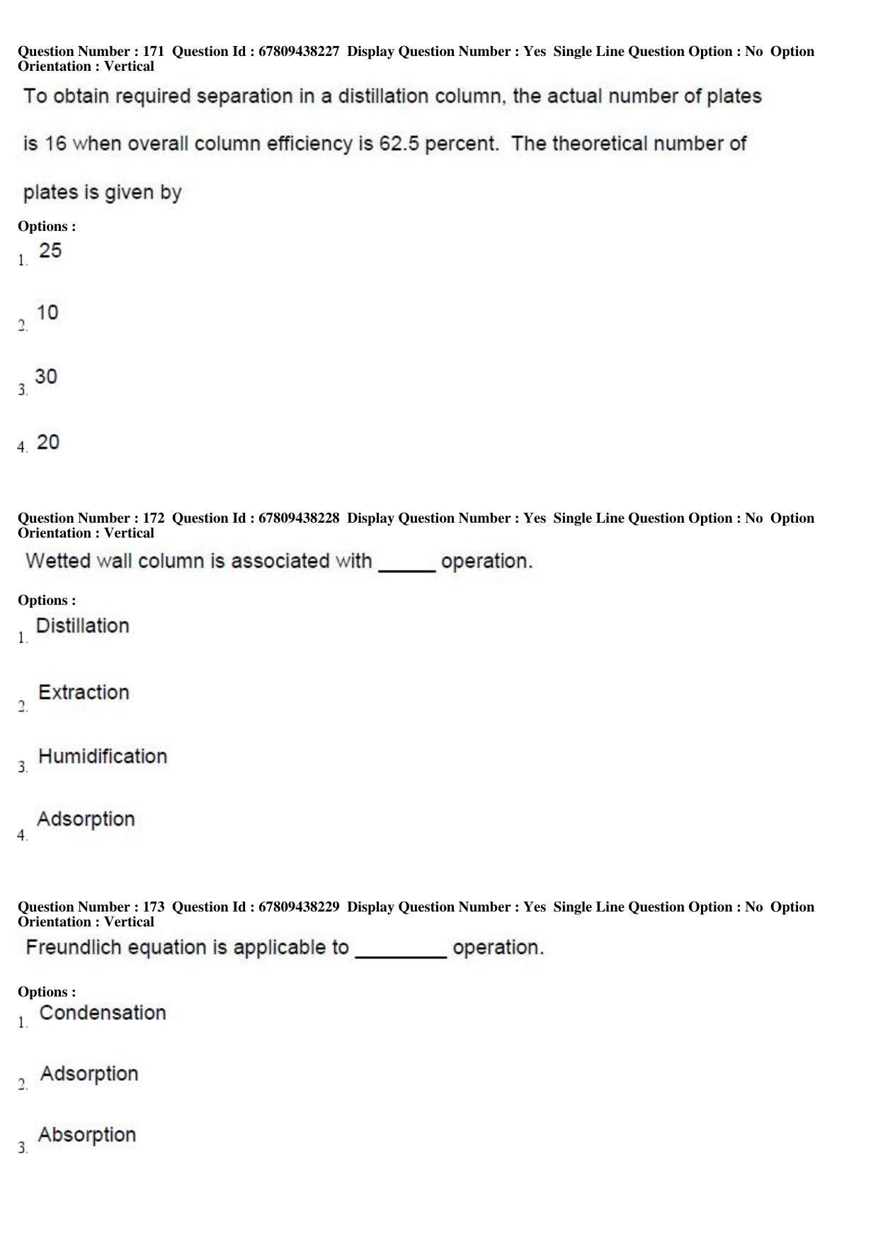 AP ECET 2019 - Chemical Engineering Question Paper With Preliminary Keys Shift1 - Page 59