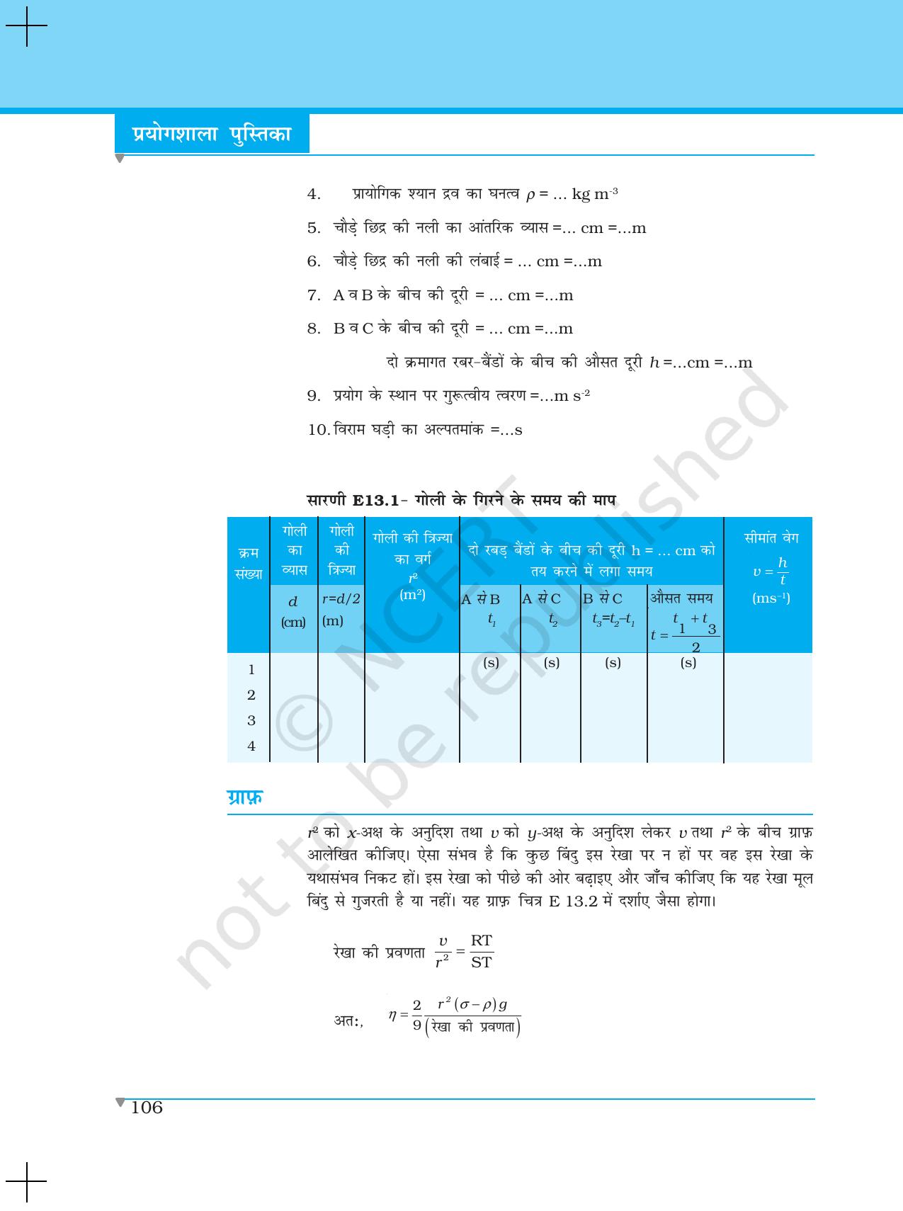 NCERT Laboratory Manuals for Class XI भौतिकी - प्रयोग (11 - 13) - Page 16