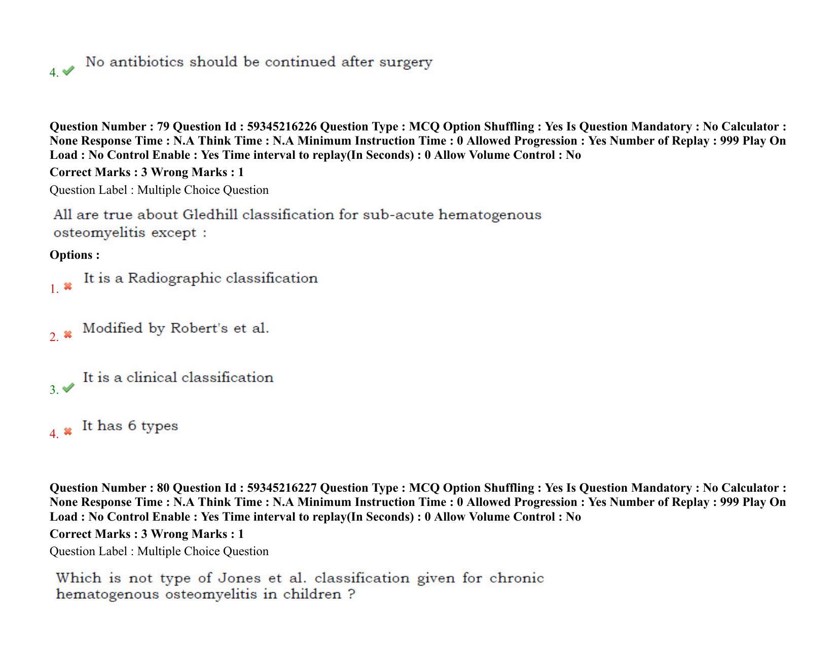 BHU RET Orthopedics 2021 Question Paper - Page 59