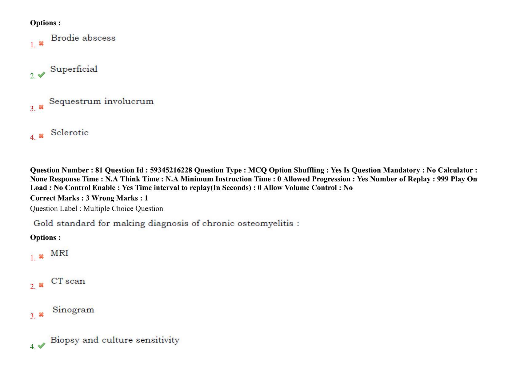 BHU RET Orthopedics 2021 Question Paper - Page 60