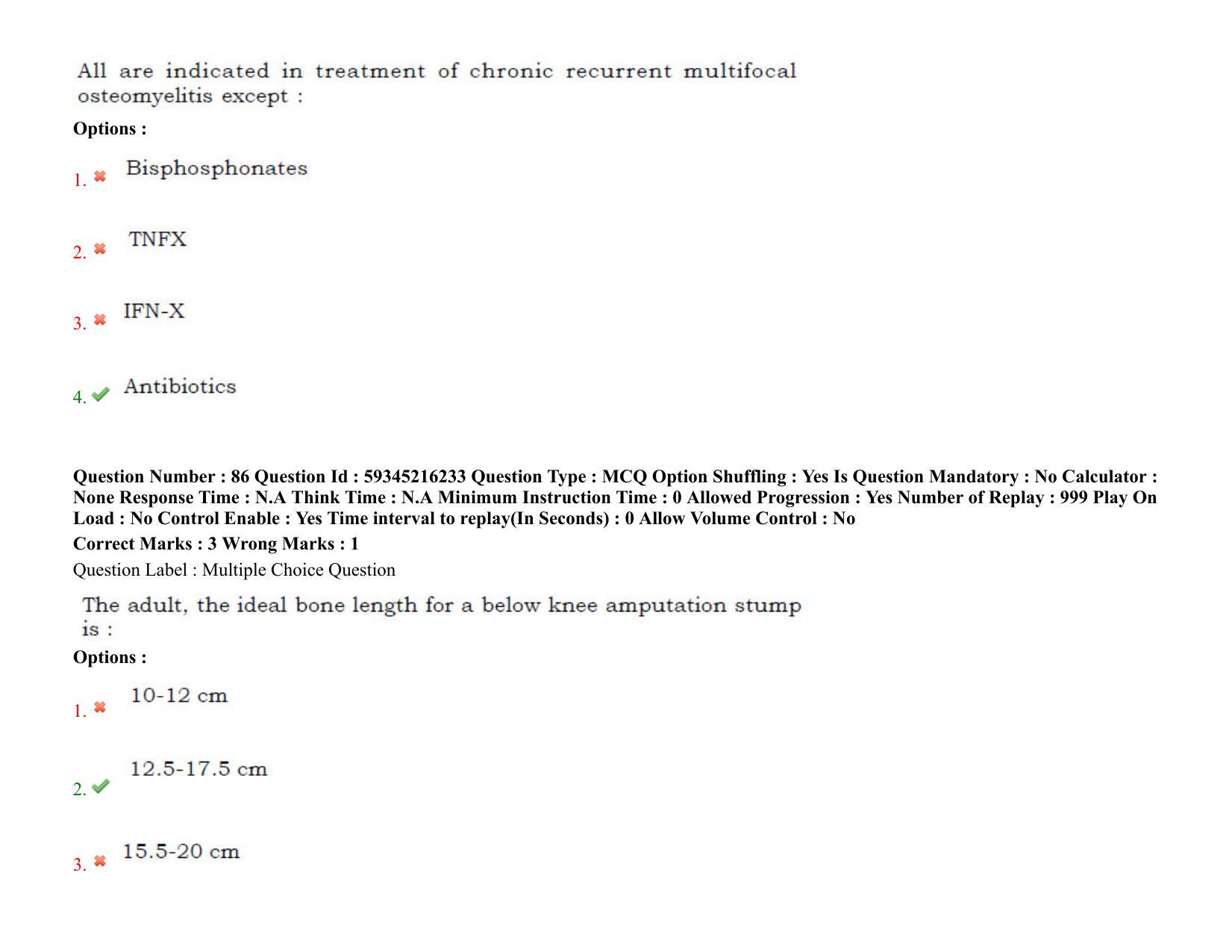 BHU RET Orthopedics 2021 Question Paper - Page 63