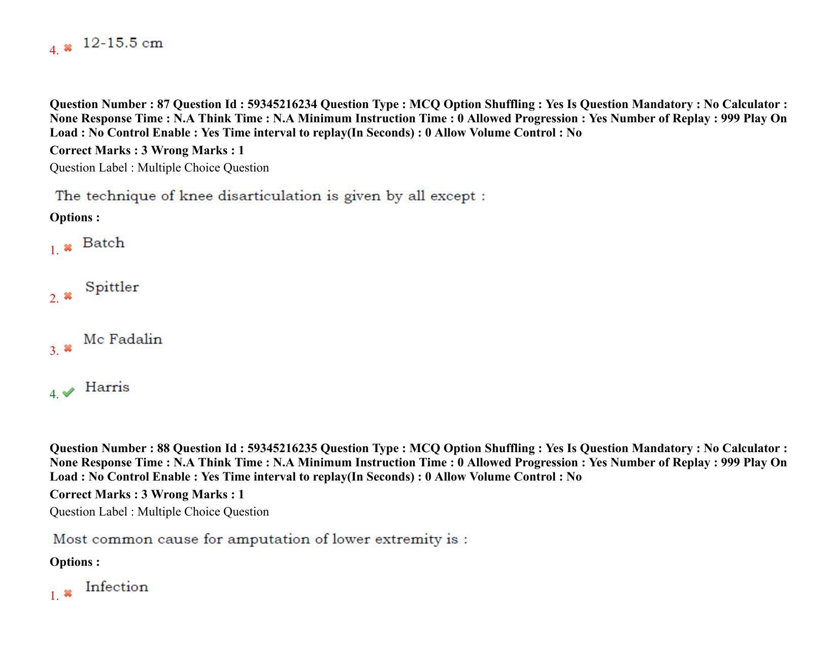 BHU RET Orthopedics 2021 Question Paper - Page 64