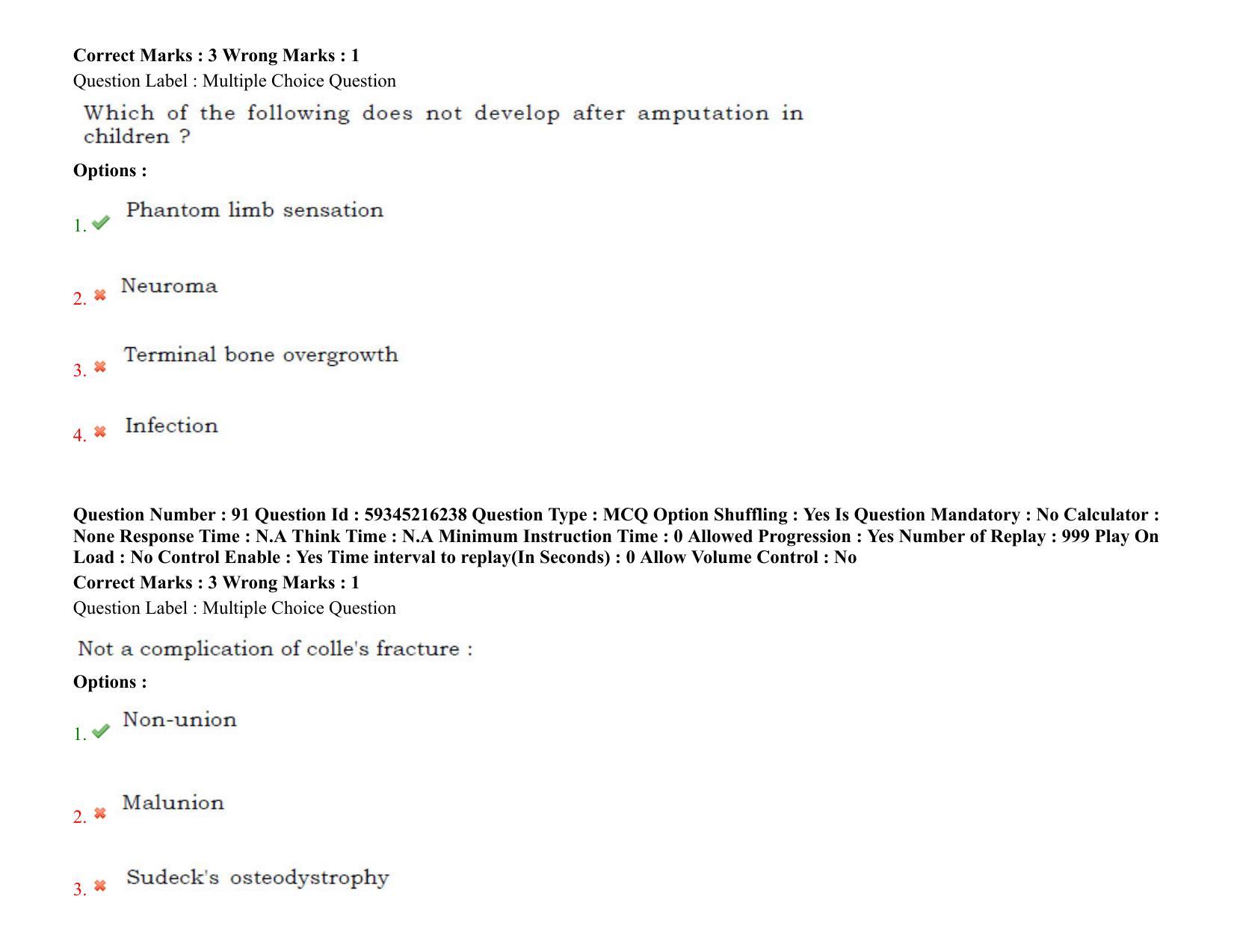 BHU RET Orthopedics 2021 Question Paper - Page 66