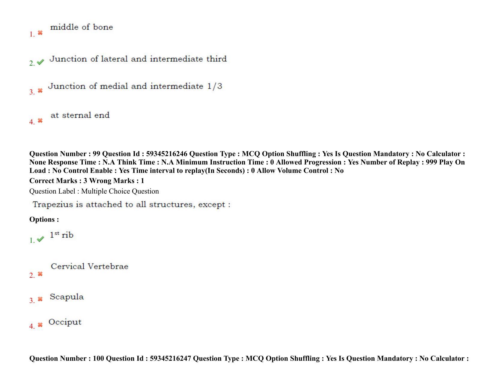 BHU RET Orthopedics 2021 Question Paper - Page 71