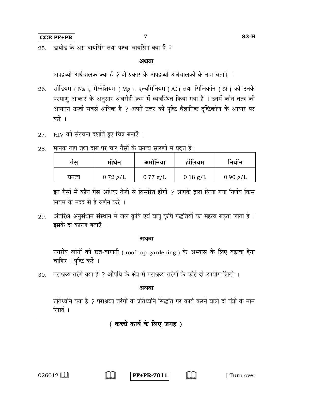 Karnataka SSLC Science (HINDI Medium) - 83-H CCE PF_PR_s2 April 2016 Question Paper - Page 7