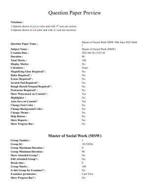 TS CPGET 2023 Master of Social Work (MSW) (Shift 1) Question Paper with Answer Key