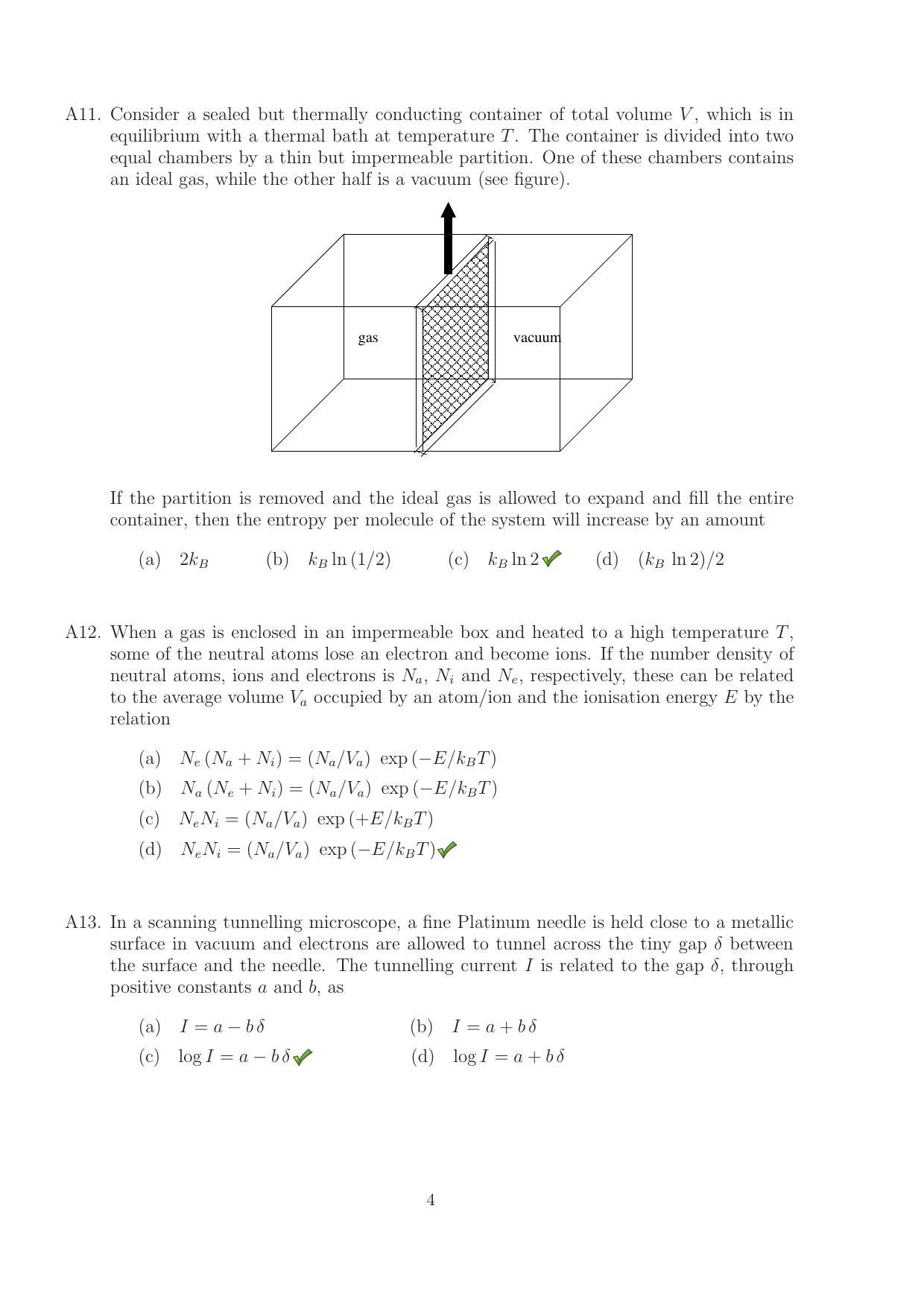 TIFR GS 2012 Physics Y Question Paper - Page 6