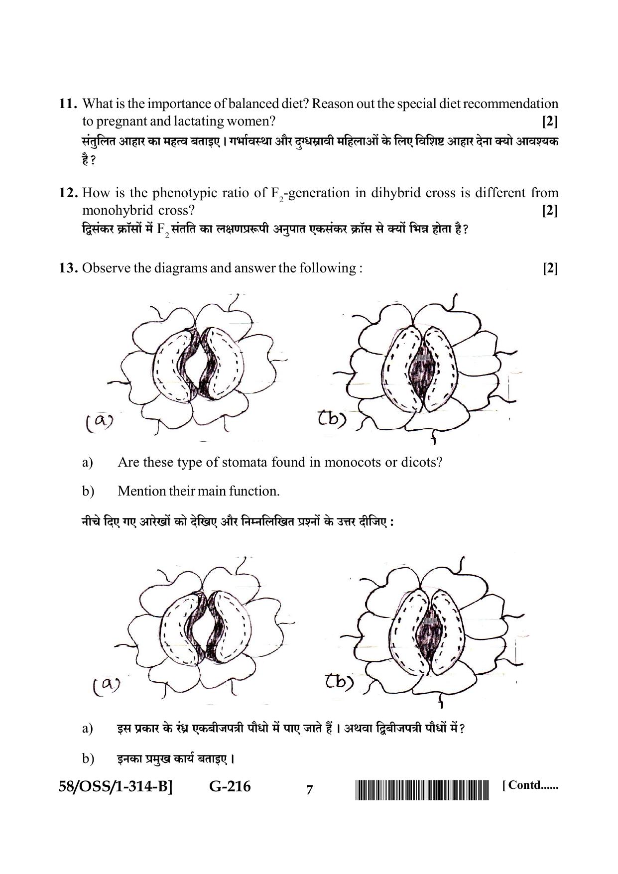 NIOS April 2019 Class 12 Biology (SET B) Question Paper - Page 7