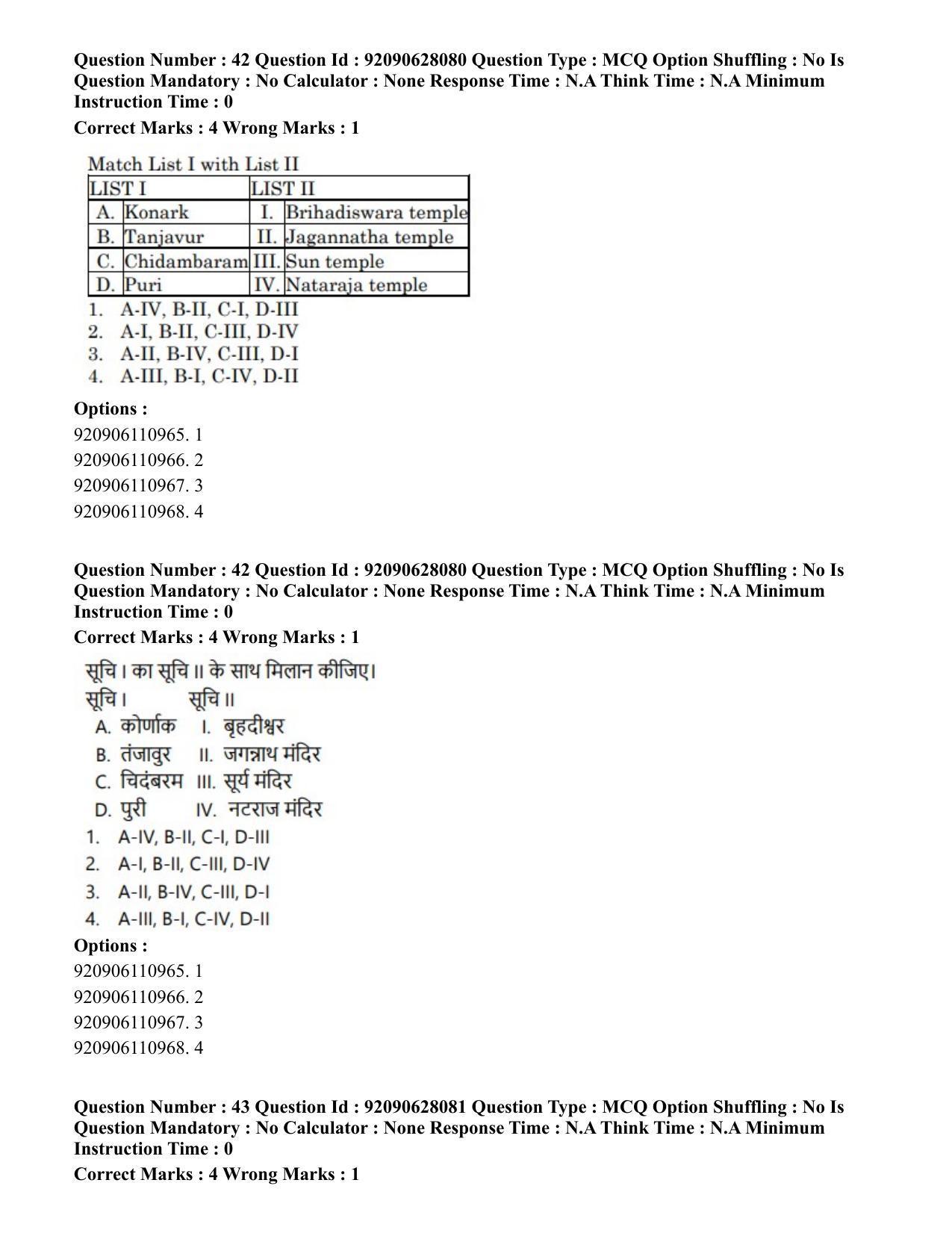CUET PG 2023: HUQP24 – Theatre (Eng) - Shift 3 (26-06-2023) Question Paper - Page 37