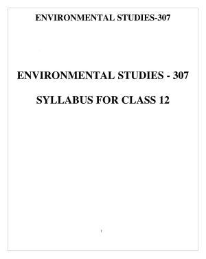 CUET Syllabus for Environmental Studies (English)