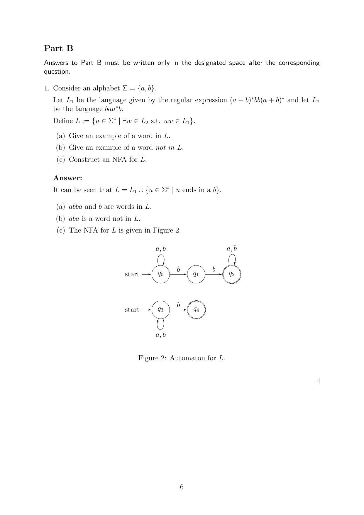 CMI Entrance Exam 2019 Solutions MSc/PhD Computer Science - Page 6
