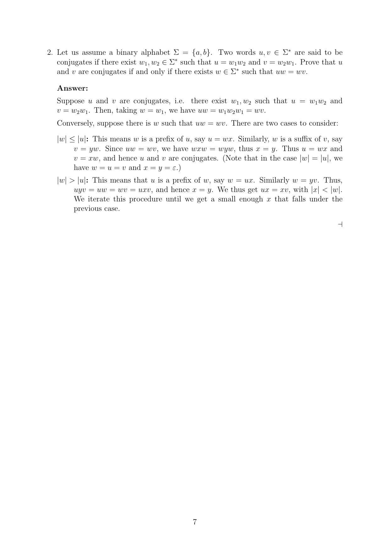 CMI Entrance Exam 2019 Solutions MSc/PhD Computer Science - Page 7