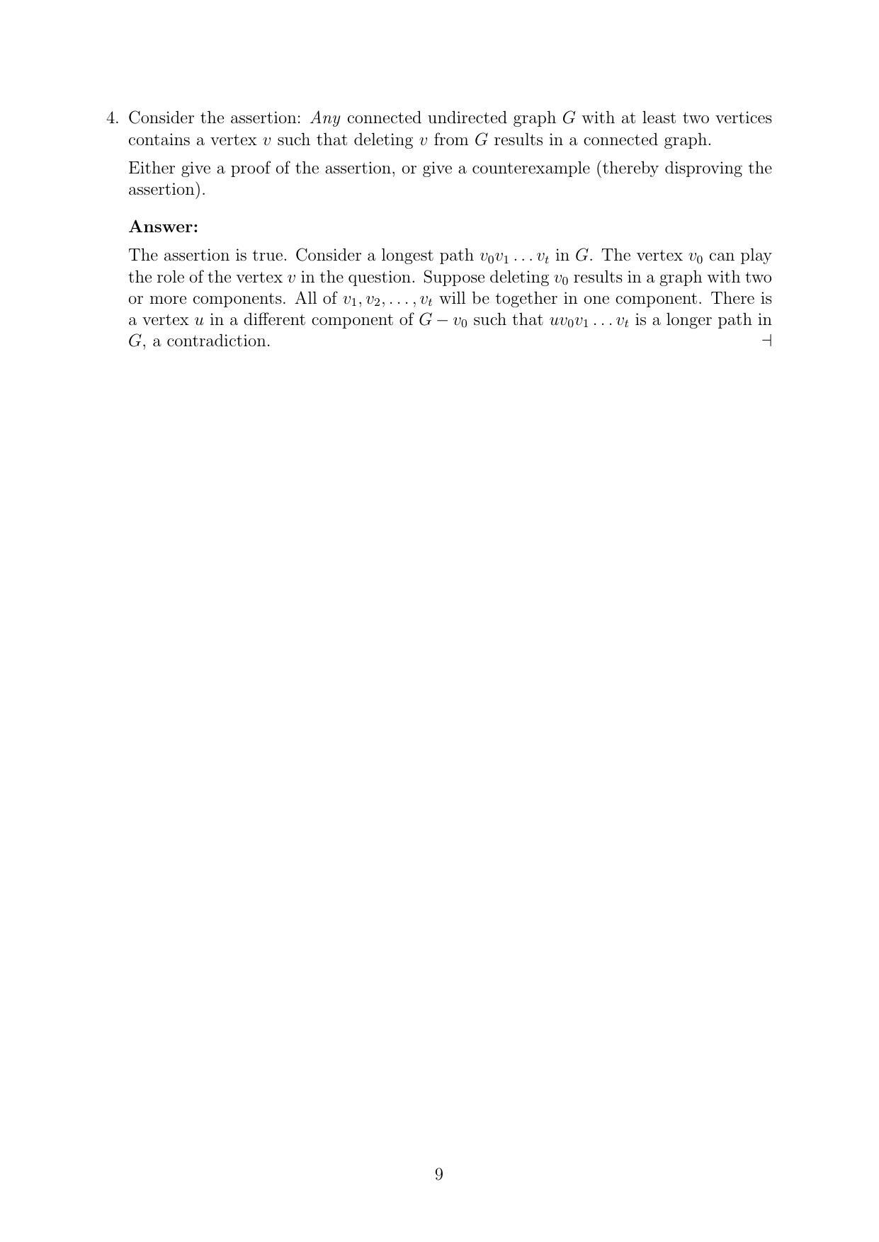 CMI Entrance Exam 2019 Solutions MSc/PhD Computer Science - Page 9